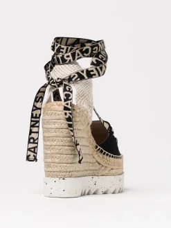Espadrillas Gaia Stella McCartney in canvas e iuta con logo jacquard