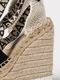 Espadrillas Gaia Stella McCartney in canvas e iuta con logo jacquard
