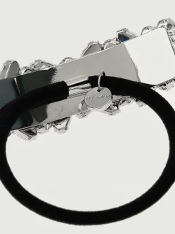 Fermacapelli in cotone con cristalli e perle Self-Portrait