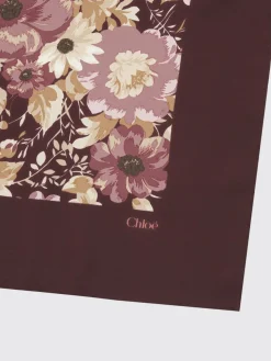 Foulard Chloè in seta con stampa floreale