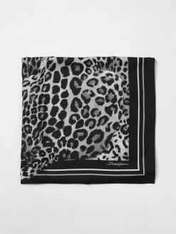 Foulard Dolce & Gabbana in twill di seta stampa animalier