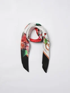 Foulard Dolce & Gabbana in seta con rose stampate