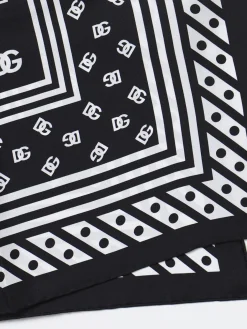 Foulard Dolce & Gabbana in seta con monogram DG all over