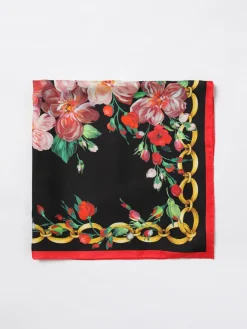 Foulard Dolce & Gabbana in seta con stampa floreale