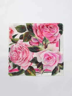 Foulard Dolce & Gabbana in seta con stampa floreale