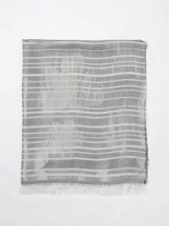 Foulard Emporio Armani in misto modal con nuvole jacquard