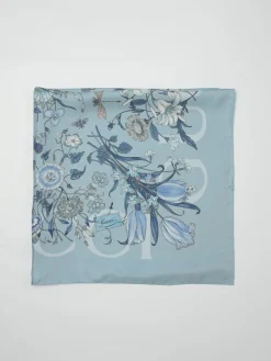Foulard Gucci in seta con stampa floreale