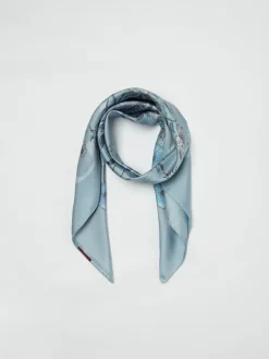 Foulard Gucci in seta con stampa floreale