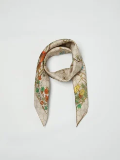 Foulard Gucci in seta con stampa monogram all over