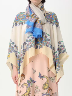 Foulard in cashmere seta e lana Etro