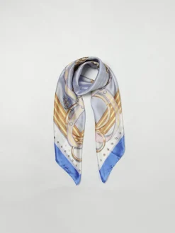 Foulard Liu Jo in raso con stampa chain