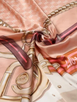 Foulard Liu Jo in raso con stampa chain