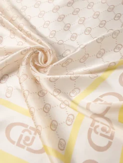 Foulard Liu Jo in viscosa con monogram LJ stampato