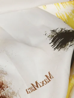 Foulard Max Mara in seta con monogram stampato