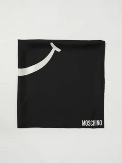 Foulard quadrato smile in seta Moschino Couture