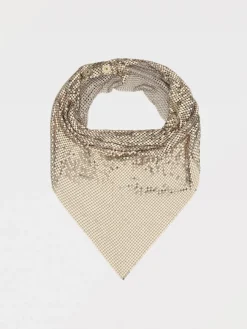Foulard Rabanne in maglia di alluminio con lavorazione pixelata