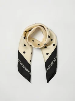 Foulard Valentino Garavani in seta con stampa a pois