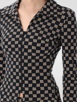 Giacca aderente con zip Monogram Lara 90's Misbhv in poliammide