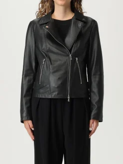 Giacca biker Emporio Armani in pelle