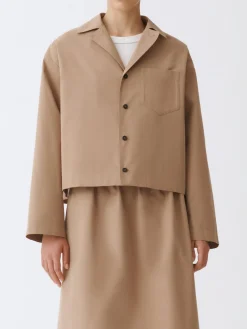 Giacca camicia crop Fabiana Filippi in cotone