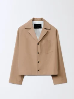 Giacca camicia crop Fabiana Filippi in cotone