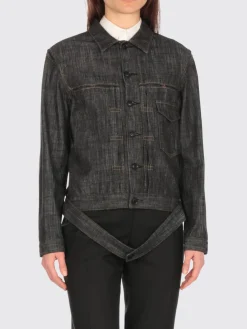 Giacca di jeans con fettucce Y's