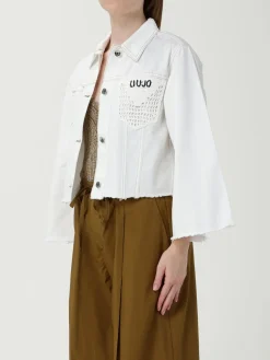 Giacca di jeans con logo Liu Jo
