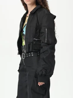 Giacca di nylon con maxi collo Ganni