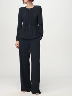 Giacca Emporio Armani in crêpe plissettato