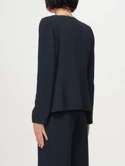 Giacca Emporio Armani in crêpe plissettato