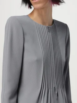 Giacca Emporio Armani in crêpe plissettato
