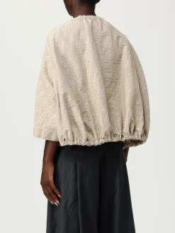 Giacca Fendi in denim con motivo monogram