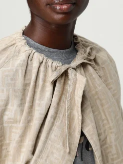 Giacca Fendi in denim con motivo monogram