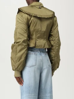 Giacca Ganni in nylon con rouches