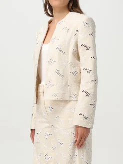 Giacca in cotone a fiori Genny