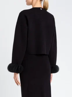 Giacca Twinset Actitude in maglia e organza