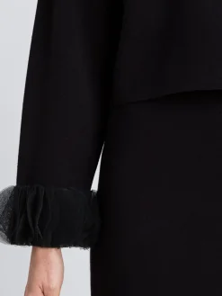 Giacca Twinset Actitude in maglia e organza