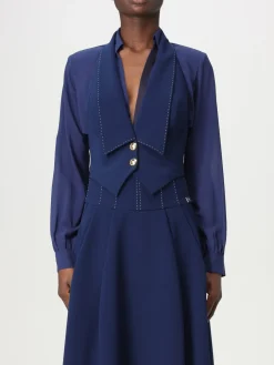 Gilet classico Elisabetta Franchi in crêpe