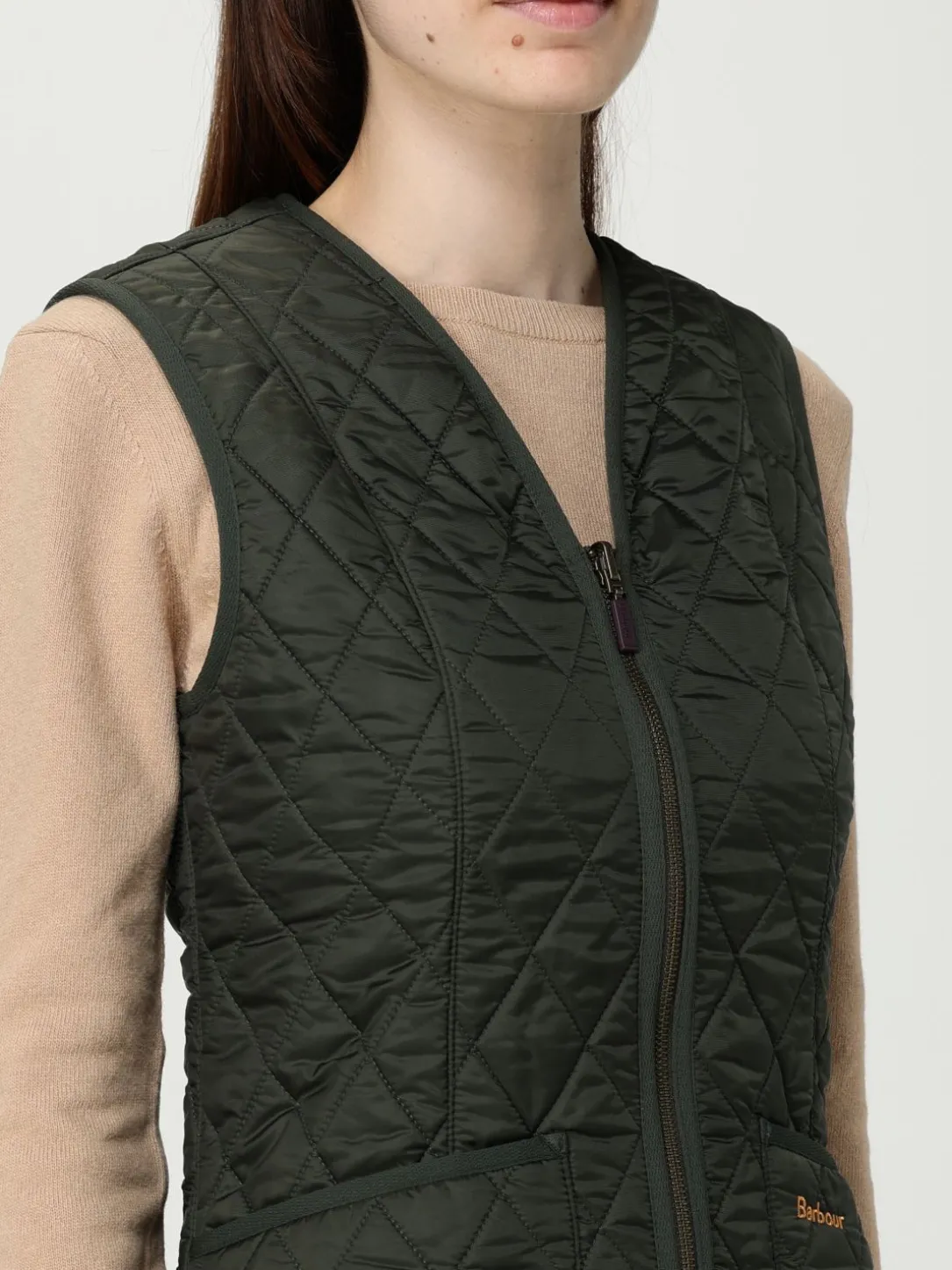 Gilet trapuntato Barbour in nylon