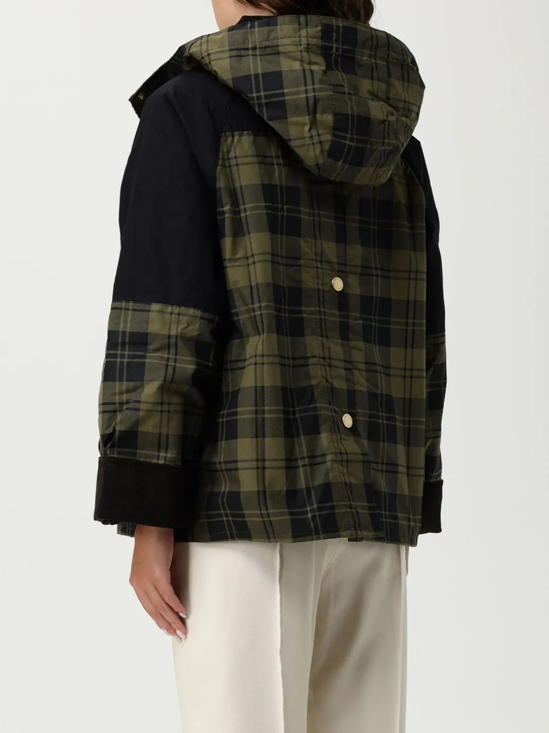Giubbotto Barbour in cotone con stampa Tartan