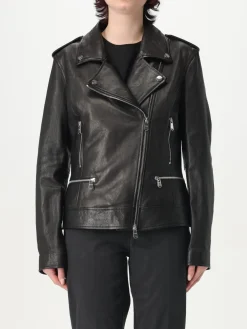 Giubbotto biker Dondup in pelle