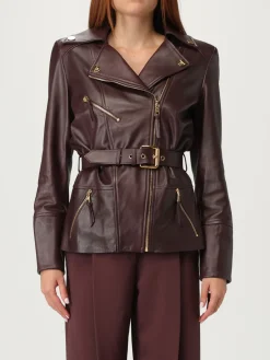 Giubbotto biker Elisabetta Franchi in pelle