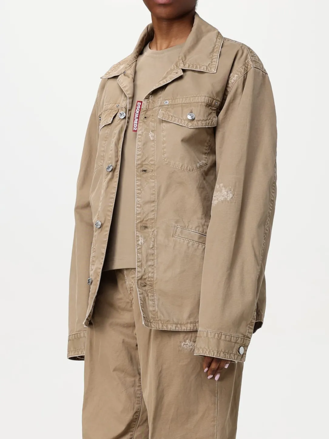 Giubbotto Dsquared2 in denim con cinta