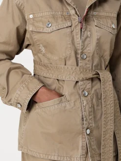 Giubbotto Dsquared2 in denim con cinta