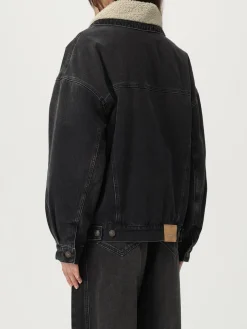 Giubbotto Isabel Marant in denim con inserti in shearling