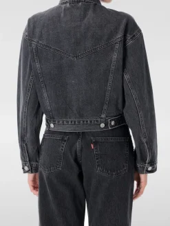 Giubbotto Levi's in denim con strass