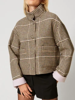 Giubbotto reversibile Twinset Actitude in misto lana