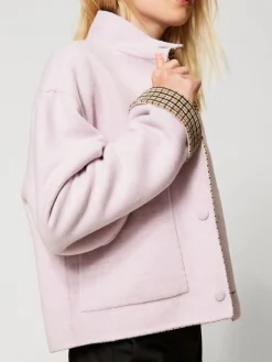 Giubbotto reversibile Twinset Actitude in misto lana