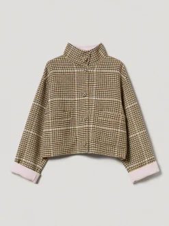 Giubbotto reversibile Twinset Actitude in misto lana