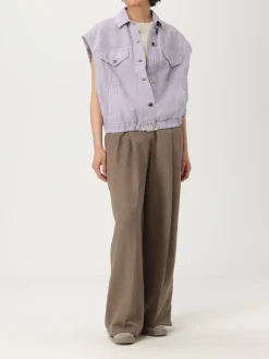 Giubbotto smanicato Brunello Cucinelli in cotone e lino